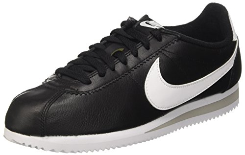 Nike Classic Cortez Prem baskets running entraînement homme confortables en cuir noir et blanc