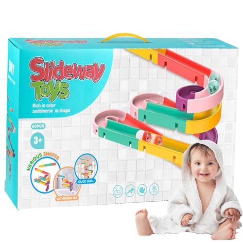 Bath Rail Toys | Adorable Bath Rail Toys | Educational Water Slide Building Track | Interactive Bath Rail Toys | Wall Bathtub Sl