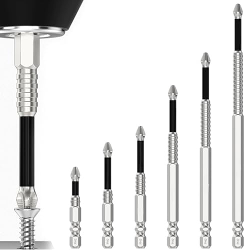 Image of High-Magnetic Screwdriver Drill Bit,Magfixer New K5 High-Magnetic Drill Dit Set,Magnetic Durability Screwdriver Drill Bit Set,Anti-Slip Magnetic Electric Screwdriver Set,25 50 65 70 90 150mm (1Set)