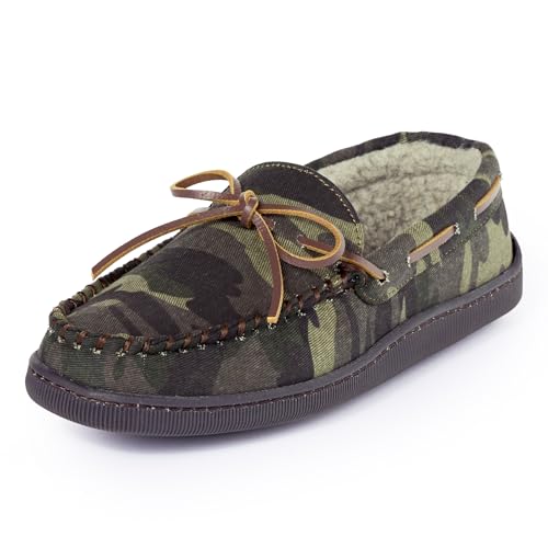 Image of Minnetonka Men's Pile Lined Hardsole Slipper