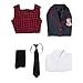 KWCLTH Academy Uniform Number Five Cosplay Costume School Uniform Outfit Halloween JK Dress