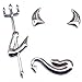 PULABO 3 Pièces 3D PVC Petit Diable Style Demon Autocollant De Voiture Auto Emblème De Décalque Décoration Utile Et Utile Élégant
