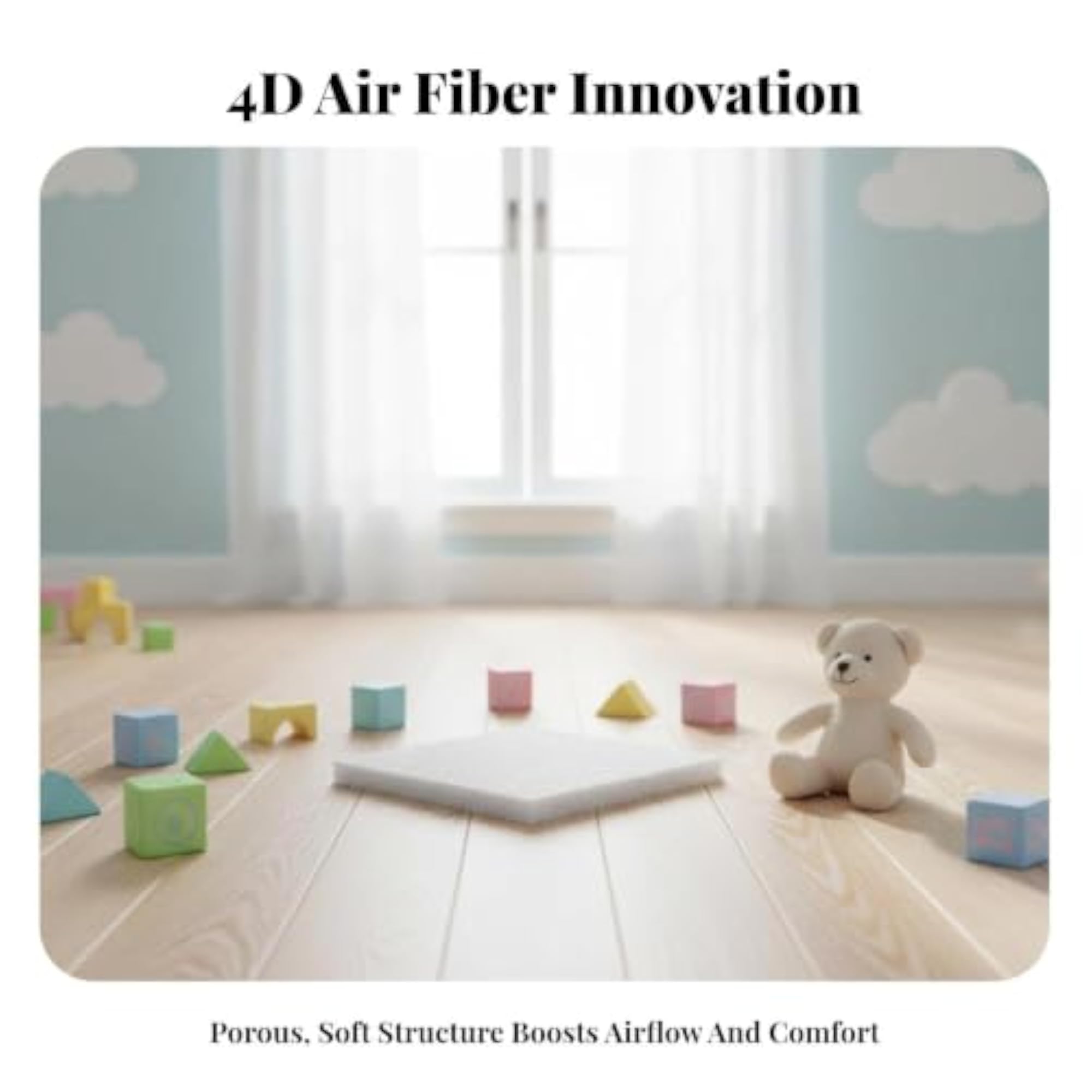 Breathable Fiber Cushion, Washable Tatami Mat