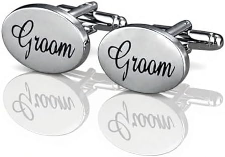 Wedding Cuff Links Mens, Silver Cufflinks for Men, Wedding Gift Jewelry Box image 4