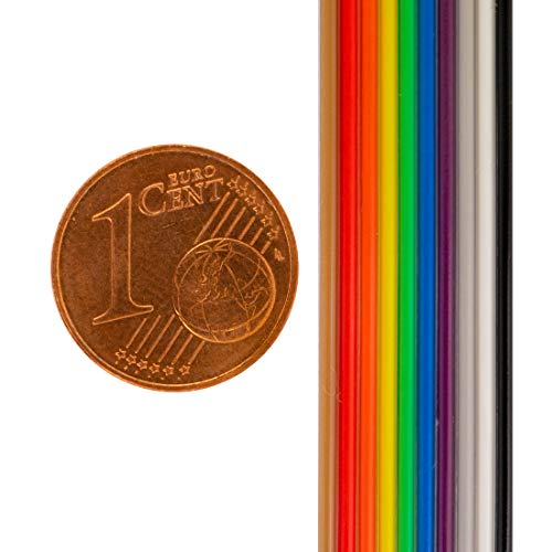 Risingsaplings 15Ft 10P Idc Rainbow Color Flat Ribbon Cable 10 Wire #TOP2