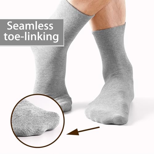 Image of FGZ Mens Crew Socks Breathable Cotton Soft Casual Thin Socks for Work,Sport & Everyday Wear,5 Pairs