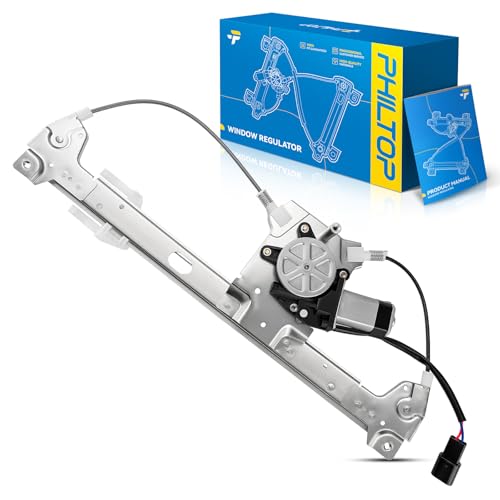 Image of PHILTOP Rear Left Driver Side Power Window Regulator and Motor Assembly Compatible with 2005-2009 Buick Lacrosse Replace 741-382