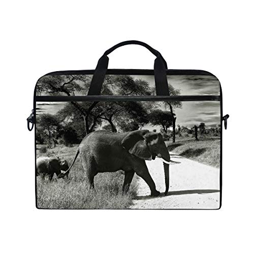 DragonSwordlinsu COOSUN - Bolso bandolera para portátil de 14 a 15,6 pulgadas, diseño de elefante