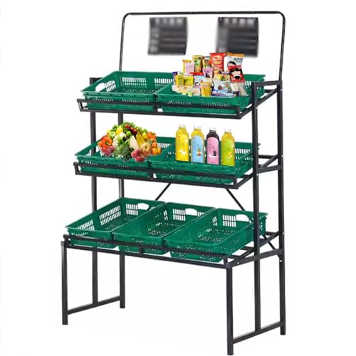 Carrello Porta Frutta da Cucina Espositore per cestini di frutta