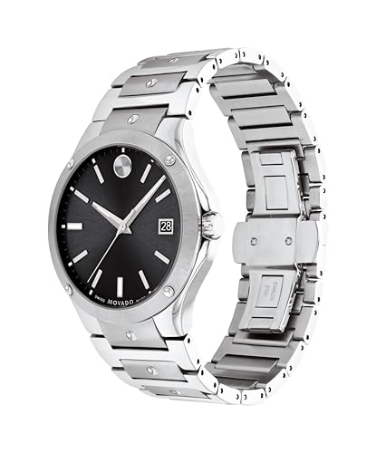 Movado SE Men's Watch - Swiss Quartz Movement, Stainless Steel Link Bracelet - 5 ATM Water Resistance - Luxury Fashion Timepiece for Him - 41mm2