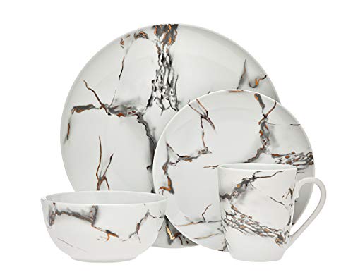 Godinger Rayo Marble Dinnerware Set - Service Of 4 #TOP22