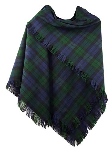 The Celtic Croft Campbell Modern Homespun Tartan Shawl