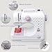 Sewing Machines for Beginners & Kids, 12 Stitch Patterns, 2-Speed Foot Pedal, LED Illumination, 32-Color Thread Kit, Essential Sewing Supplies, Sewing Machine Table Compatible, Tool for Home Repair
