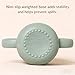 ROCCED Silicone Training Cup for Infants 2 Handles, Toddler Learning Cup Baby Drinking Open Cups Easy Grip Handles Toddler Cup for 6 Months+ 150ml/5oz-Sage