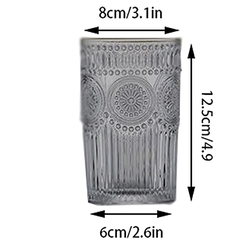 Juego de 6 vasos de vidrio 360 ml miniatura 2