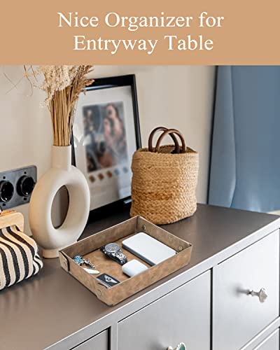 CASIRENA-Fathers-Day-Gifts-Faux-Leather-Valet-Tray-Organizer-for-Men-Catch-All-Tray-for-Entryway-Table-Key-Wallet-Watch-Coin-Change-Phone-Dresser-EDC-Dump-Jewelry-Bedside-Nightstand-Desk-top CASIRENA Fathers Day Gifts Faux Leather Valet Tray Organizer for Men Catch All Tray for Entryway Table Key Wallet Watch Coin Change Phone Dresser EDC Dump Jewelry Bedside Nightstand Desk top