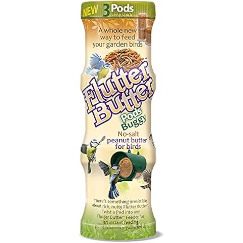 Jacobi Jayne FB-PB3 Flutter Butter Buggy Pods, Pack of 3 x 170g, Brown Cover