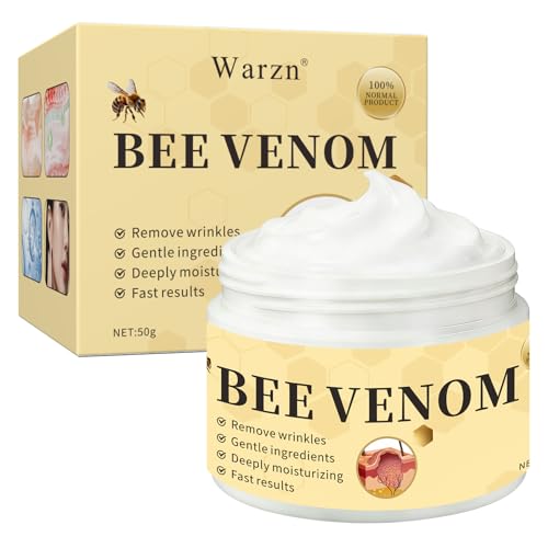 Warzn Bee Venom Comprehensive Cream, Bee Venom Skin Restoration Cream for Face, Firms and Rejuvenates, Reduces Blemishes, Smoothes Wrinkles & Fine Lines, Natural Moisturizer for All Skin Types