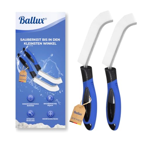 BALLUX Fugenbürste Doppelpack – 2 Reinigungsbürsten mit Hartborsten...