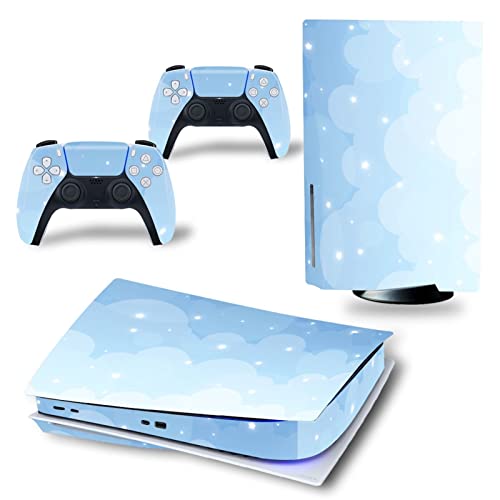 �ی� For PS5 Skin Disc Edition Anime Console and Controller Vinyl Cover Skins Wraps for Version(6863) �C�A�Ȃ��A�c�����Ȃ�(7)