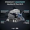 Dolphin Nautilus CC Plus Wi-Fi Automatic Robotic Pool Vacuum Cleaner, Includes Caddy and Classic Cover for Storage and Protection, Ideal for In-Ground Pools up to 50 FT