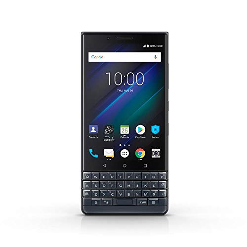 BlackBerry KEY2 LE (Lite) Single-SIM (32GB, BBE100-1, QWERTY Keypad) (GSM Only, No CDMA) Factory Unlocked 4G Smartphone (Slate/Space Blue) - International Version