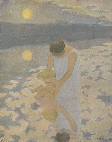 Impresión sobre lienzo Reflets de Vallotton de 60x90cm para decorar el dormitorio