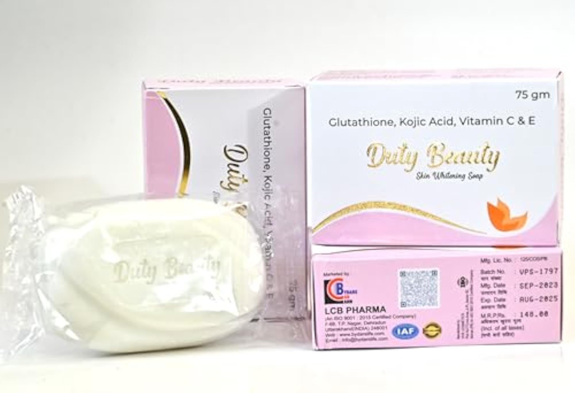 DUTY BEAUTY Glutathione, Kojic Acid Skin Whitening Soap