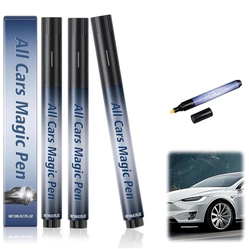 All Cars Magic Pen for Car Scratches, Quick Fix for Scratches, Easy to Use for Quick Scratch Removal, Fits Various Car Paint Colors (3Pcs)