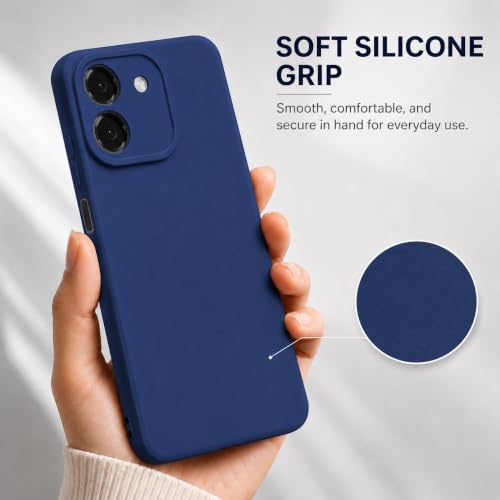 Image of FIRST MART Matte Silicone Back Cover for AI+Pluse 2 - Blue