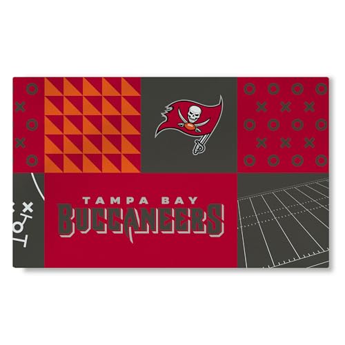 Northwest NFL 3 X 5 Feet Washable Area Living Rug, Tampa Bay Buccaneers