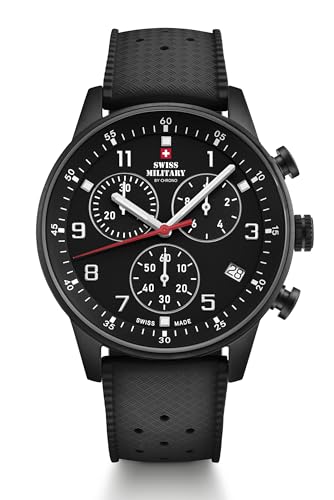 Montre chronographe Swiss Military SM34114.12 homme cadran noir