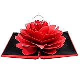 Material: Die Ringbox besteht aus hochwertigem Harz und die Innenseite aus hochwertigem Flanell, das langlebig und nicht leicht zu kratzen ist.