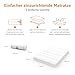 Amazon Basics Memoryschaum Matratze mit 7 Zonen, Mittel Fest (H3), 160 x 200 x 20 cm, Weiß