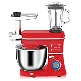 DPLWJPP 5 In 1 Multifunktions Küchenmaschine Multifunktionale Knetmaschine,6 Stufige...