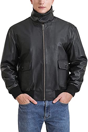 Landing Leathers Men Air Force G-2 Leather Flight Bomber Jacket (Also available in Big & Tall)3