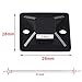 Zip Tie Mounts, AUSTOR 100 Pack Adhesive Cable Tie Mounts Black Zip Tie Mounting Base(1.1