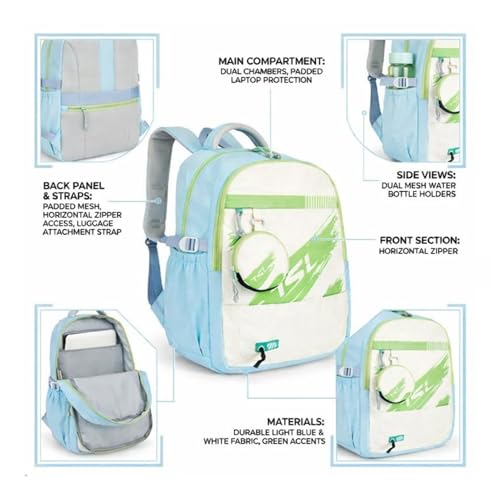 Image of Storite Lightweight School Bag for Girls | 21L Capacity Stylish Kids School Backpack Class 4-7 Comfortable & Spacious