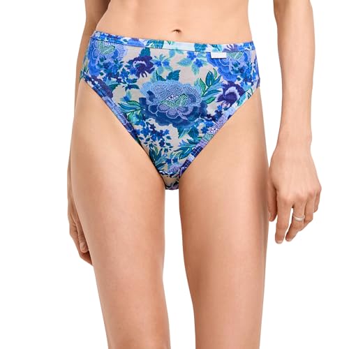 Image of Jockey Women's Underwear Elance French Cut - 3 Pack, Cove /Rain Stripe /Luscious Blue Bloom, 6