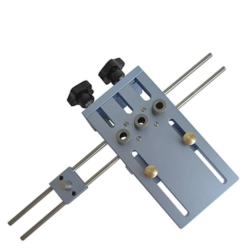 Roundwood Tenon Puncher Furniture Opening Device Aluminum Alloy with Desk Holder