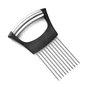 Rukmanivivah Stainless Steel Onion Holder for Slicing,Onion Cutter for Slicing and Storage of Onion