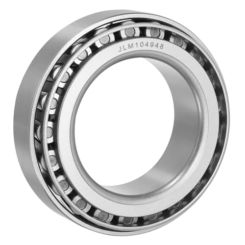 sourcing map JLM104948/10 Tapered Roller Bearing Cone and Cup Set, 1.95" Bore x 3.23" OD x 0.89" Thick, Chrome Steel Taper Bearing Set, ABEC-3