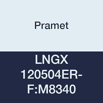LNGX 120504ER-FM8340 Carbide Insert for Econ LN Milling Cutter, Stainless Steel and Super Alloy P40,M30,S30, LNGX Style, 4 Cutting Edges, Finishing, .016" Rad, PVD, Black Pack of 10