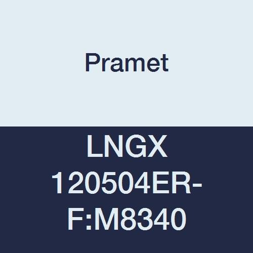 LNGX 120504ER-F:M8340 Carbide Insert for Econ LN Milling Cutter, Stainless Steel and Super Alloy (P40,M30,S30), LNGX Style, 4 Cutting Edges, Finishing, .016" Rad, PVD, Black (Pack of 10)