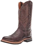 Lucchese Bootmaker Mens Rusty Embroidery Round Toe Boots Mid Calf - Brown - Size 12 D