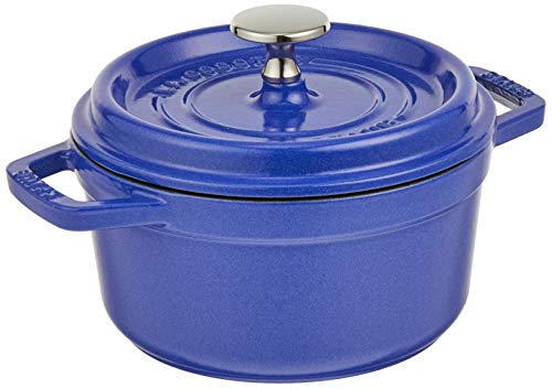 staub ストウブ 「 ピコ ココット ラウンド ブルーベリー 16cm 」 小さい 両手 鋳物 ホーロー 鍋 IH対応 【日本正規販売品】 La Cocotte Round 40508-226