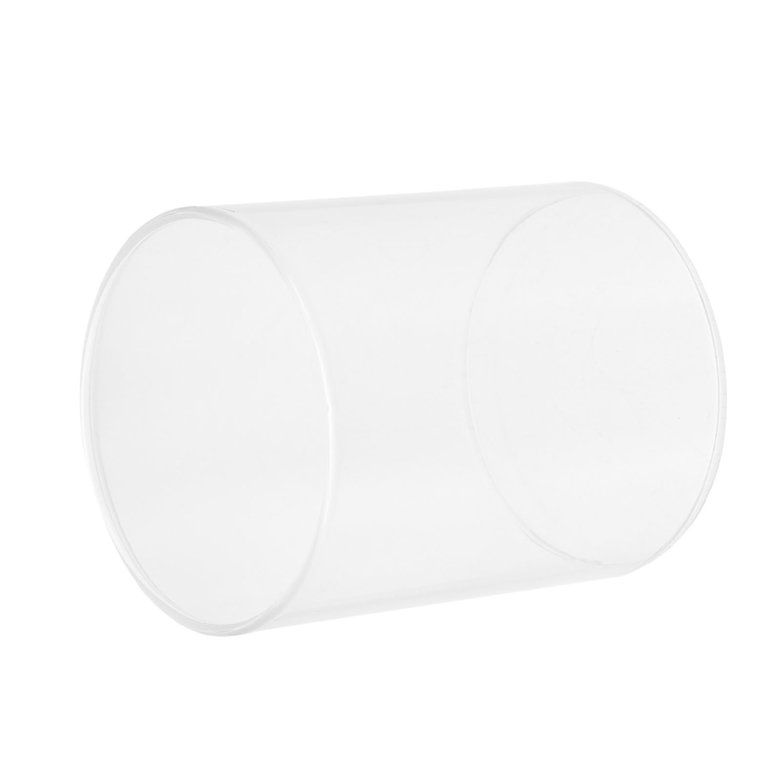 GANAZONO Transparenter Glaszylinder 18x12cm für Wohnraum und Feierlichkeiten Multifunktionales Teelichtglas und Glasschale zur Aufbewahrung von Lebensmitteln und Dekoration