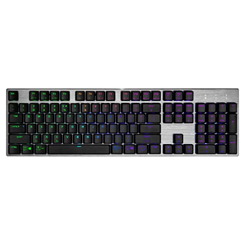 Image of Cooler Master SK653 Wireless Mechanical Keyboard with Low Profile Brown Switches, Improved Ergonomic Keycaps, and Brushed Aluminum Design