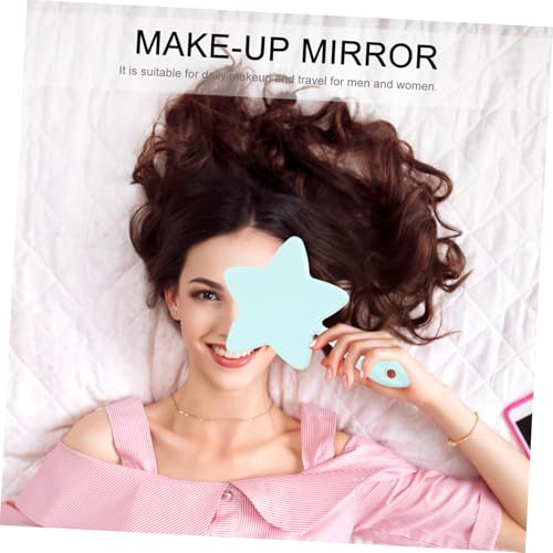 Espejo de maquillaje mini portátil con luz LED miniatura 5