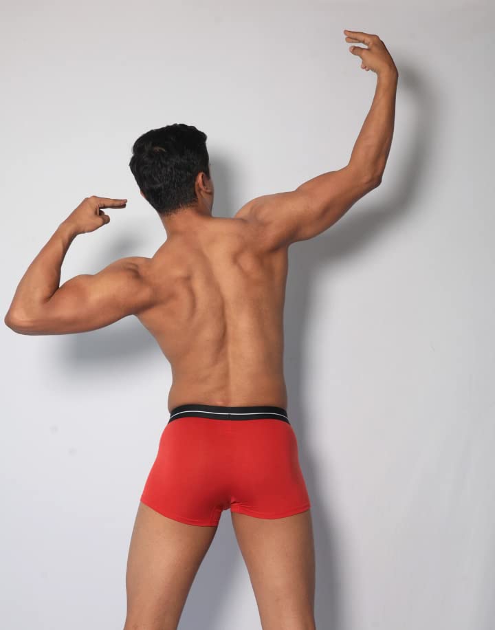 Image of Kearo Men's Modal Trunk | Underwear with Fly | 4 Way Stretch, Stylish, Comfy, Soft Fabric, Anti-Microbial & Odor Free | Pack of 1